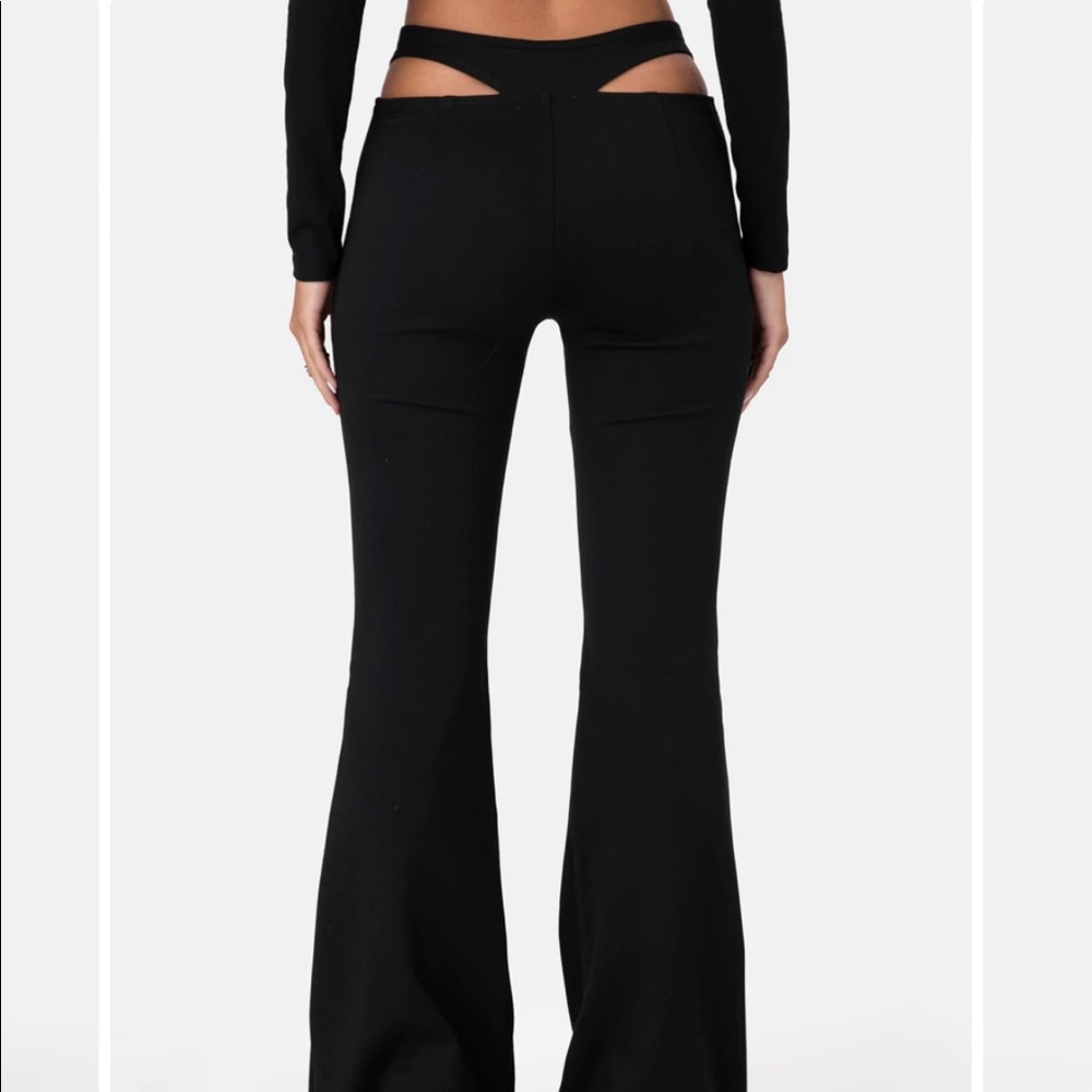 Cut out flare pants